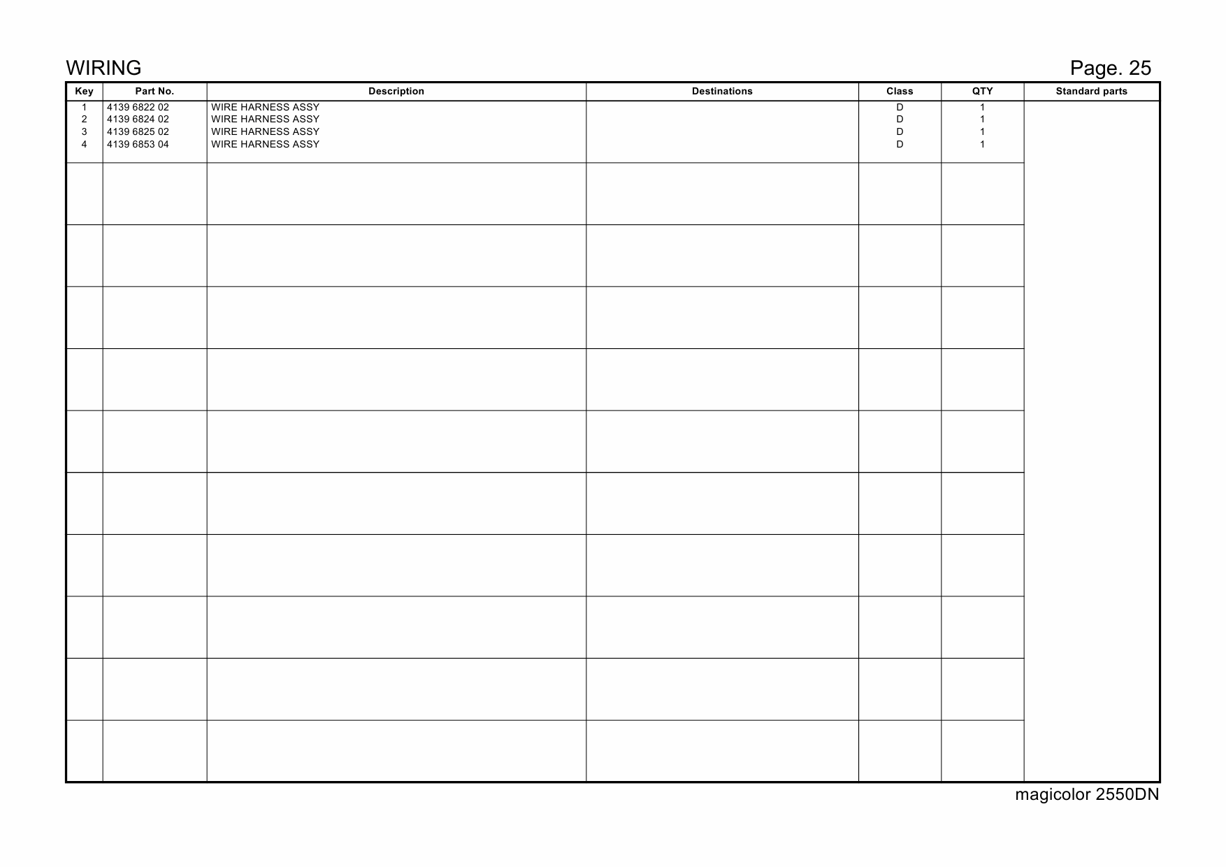 Konica-Minolta magicolor 2550DN A00V014 Parts Manual-6